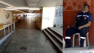 Kan donduran olay! Tuvalet görevlisini yaktı, uyumaya gitti