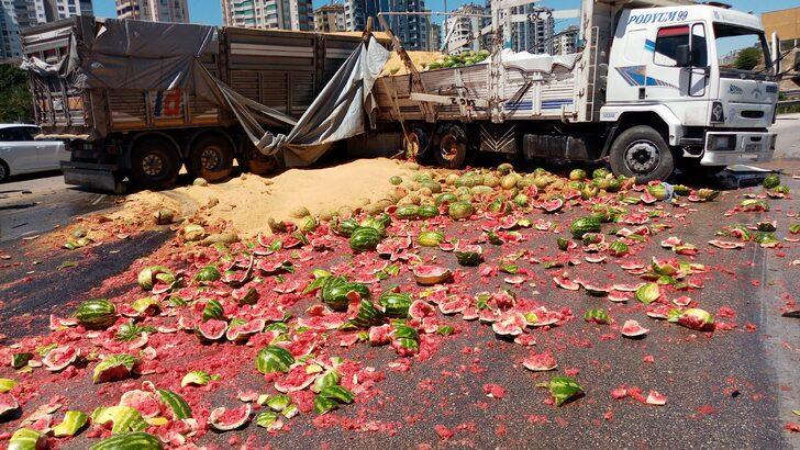 Adana'da tırla kamyonun çarpıştığı kazada 3 kişi yaralandı G4