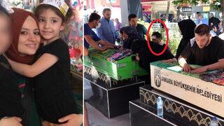 Bu acının tarifi yok! Başında bandajla yaralandığı kazada ölen eşi ile kızını son yolculuklarına uğurladı