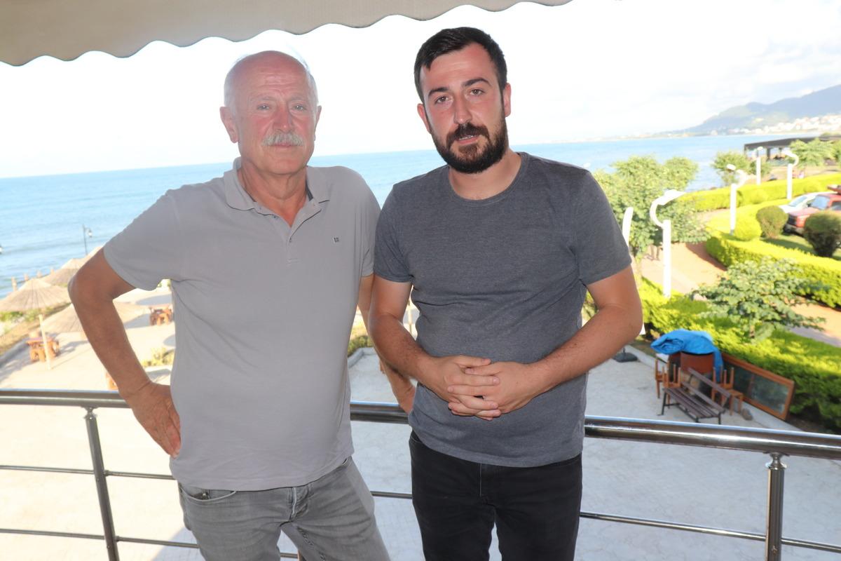 Baba oğulun boğulma tehlikesi ge&ccedil;irenleri kurtarışları g&uuml;venlik kamerasına yansıdı