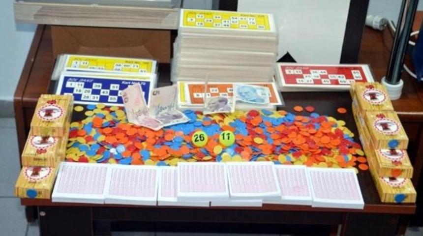 A&ccedil;ılışı sosyal medyadan duyurulan kumarhaneye polis baskını