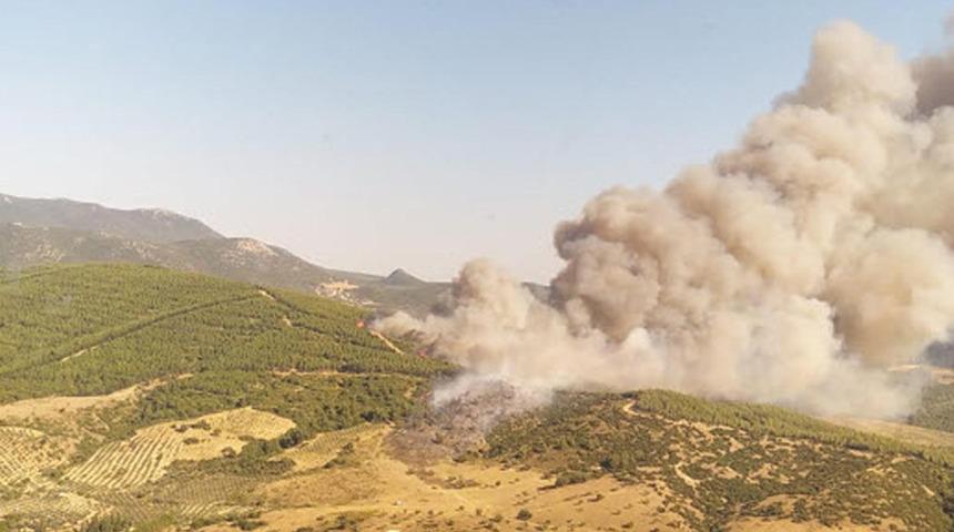 Manisa ve Kütahya'da korkutan orman yangını! Çok sayıda ev tahliye edildi