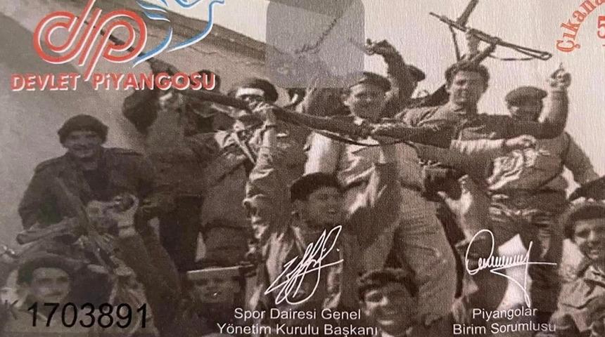KKTC'de piyango bileti skandalı! EOKA'lı teröristlerin fotoğrafını bastılar