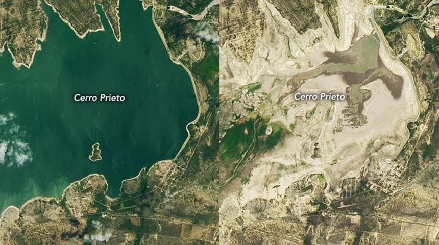 NASA paylaştı! Kuraklık uzaydan görüntülendi