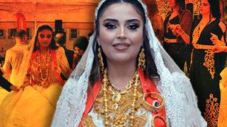 Kilolarca altın takıldı, altından kalkamadı! Aşiret düğününde gelin halay çekmekte zorlandı