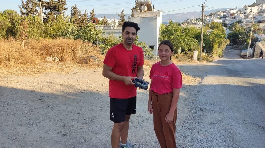 Denizde bulduğu dronun sahibine cihazda kayıtlı evin görüntüsüyle ulaştı