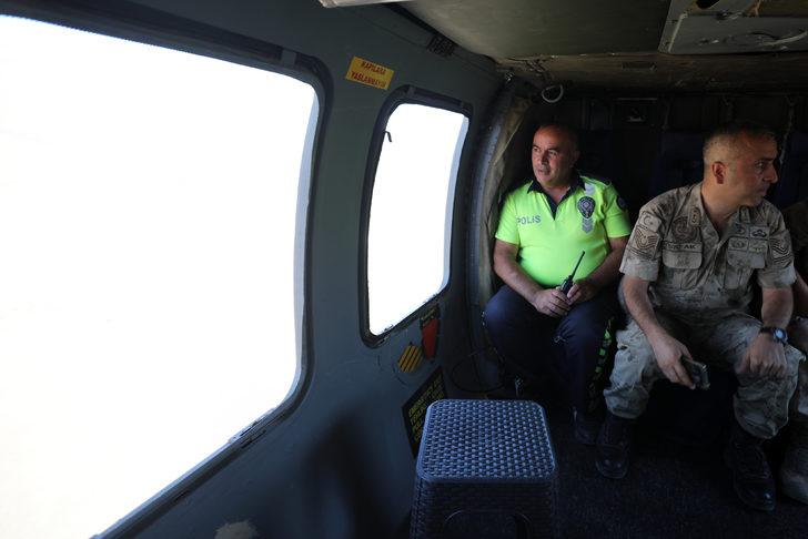 Ağrı Dağı eteklerinde helikopter destekli trafik denetimi yapıldı G3