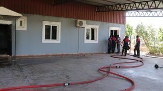 Osmaniye'de atış poligonunda çıkan yangın söndürüldü