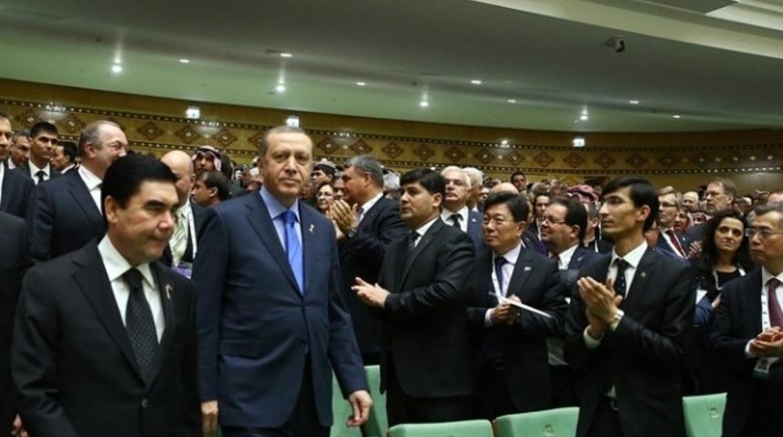 Erdoğan Aşkabat’ta konsere katıldı
