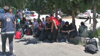 Muğla'da minibüslerde 111 düzensiz göçmen yakalandı