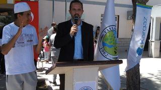 Yaylakent beldesinde doğal gaz meşalesi yandı