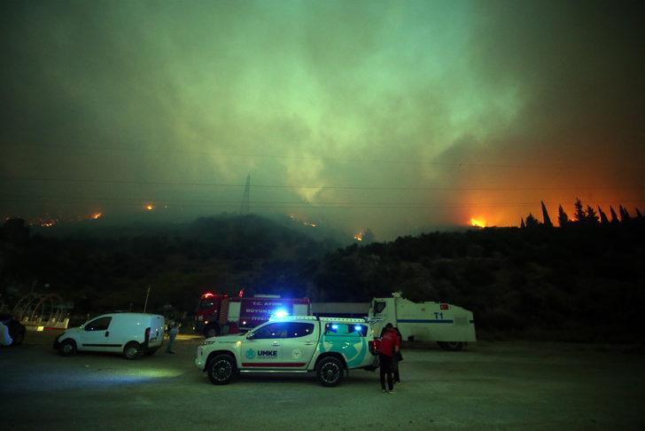 GÜNCELLEME 2 - Aydın'da çıkan orman yangınına müdahale ediliyor G2
