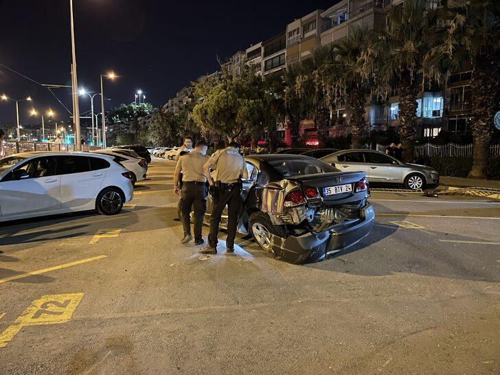 İzmir'de takla atan otomobildeki iki kişi yaralandı G4