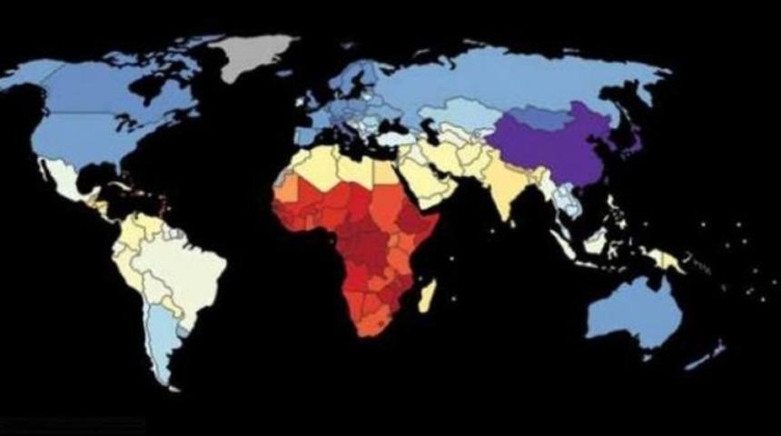 &Uuml;lkelere g&ouml;re IQ seviyeleri