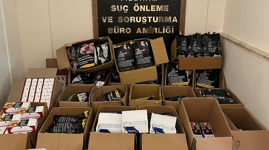 Bursa'da operasyonda sahte içki ve bandrolsüz sigara ele geçirildi