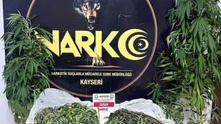 Kayseri'de sobaya gizlenmiş uyuşturucu ele geçirildi