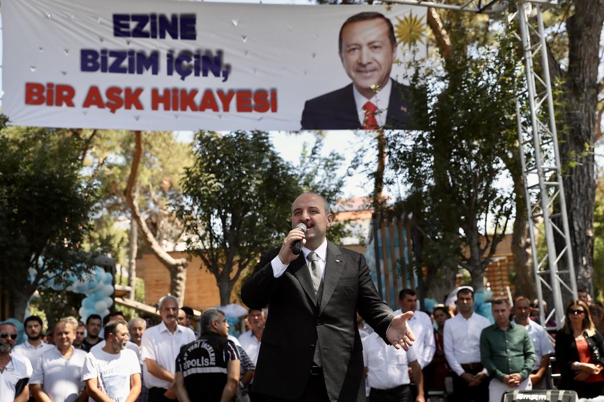 Bakan Varank, &Ccedil;anakkale'de millet bah&ccedil;esi a&ccedil;ılışında konuştu: