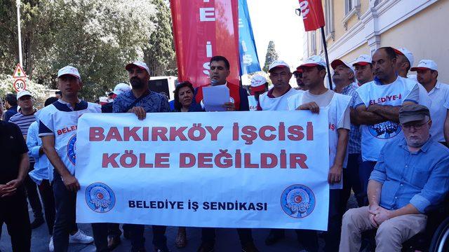 Bakırköy Belediyesinde işten çıkarmalar protesto edildi