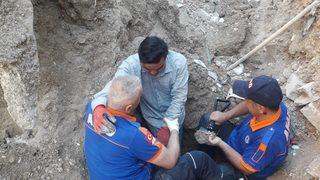 Kırşehir'de temel inşaatında toprak kayması sonucu sıkışan işçiyi AFAD ekibi kurtardı