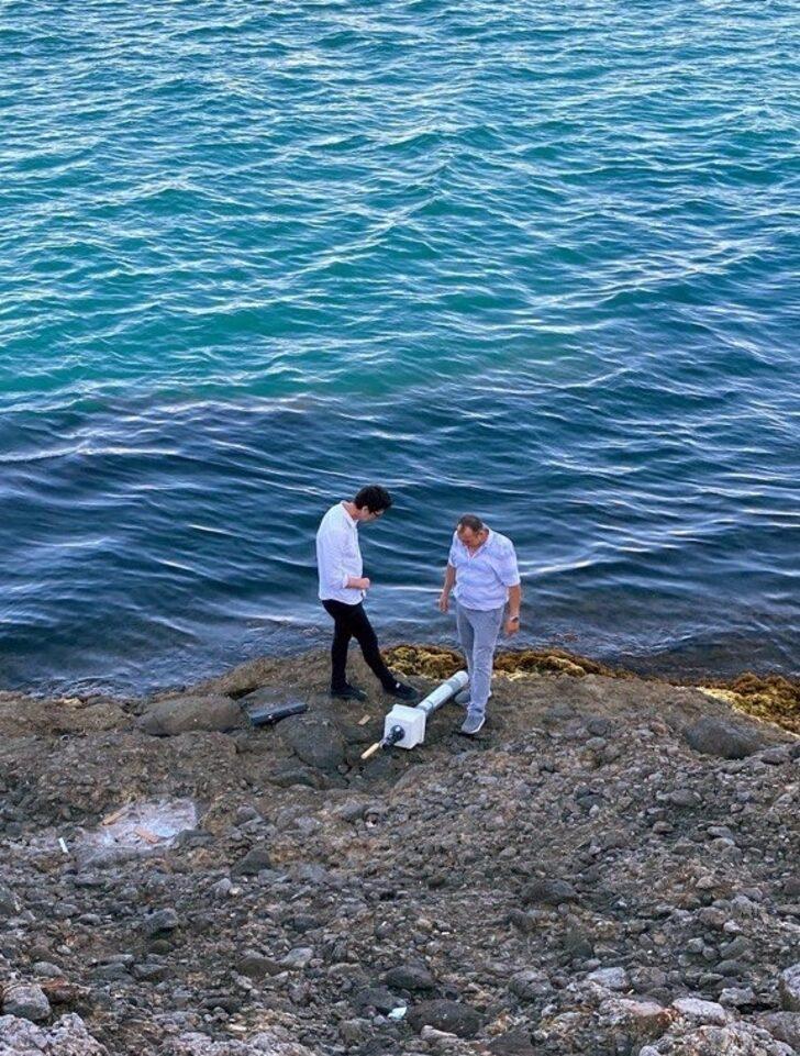 Sinop sahilinde denizaltı malzemesi "hava ştandrosu" bulundu G2