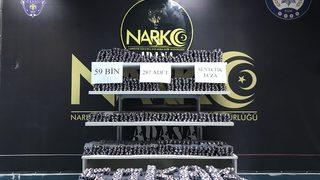 Adana'da uyuşturucu etkili 59 bin 287 hap ele geçirildi