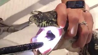 Midesinden çıkan nesne ağızları açık bıraktı! Piton bile tatile gitmiş