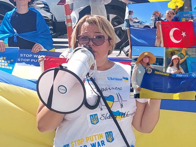 Son dakika: 'Putin' tezahüratları sonrası Ukraynalılar Beyoğlu'nda toplandı! Fenerbahçe'ye çağrı...