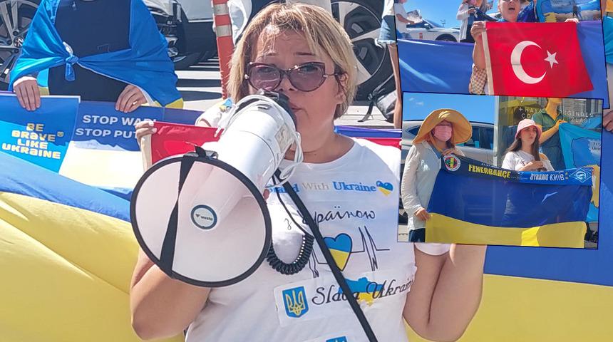 Son dakika: 'Putin' tezahüratları sonrası Ukraynalılar Beyoğlu'nda toplandı! Fenerbahçe'ye çağrı...