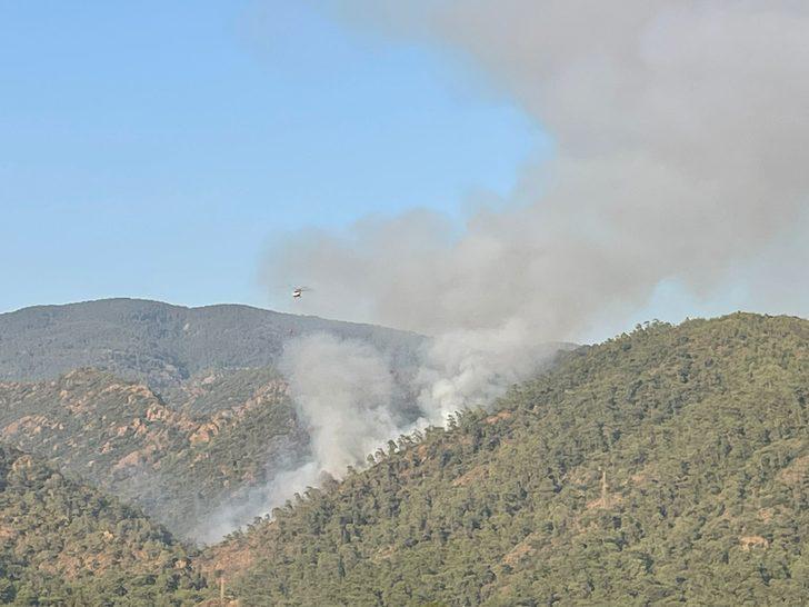 Marmaris'te çıkan orman yangınına müdahale ediliyor G5