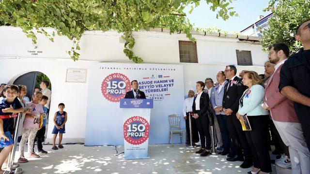 Restore edilen Asude Hanım ve Seyyid-i Velayet türbeleri açıldı