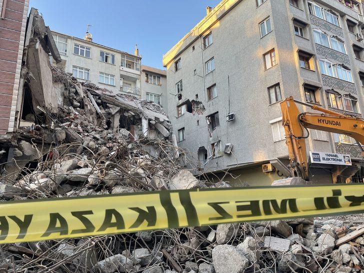 İstanbul’da yıkım sırasında zarar gören binadaki 5 daire boşaltıldı G1