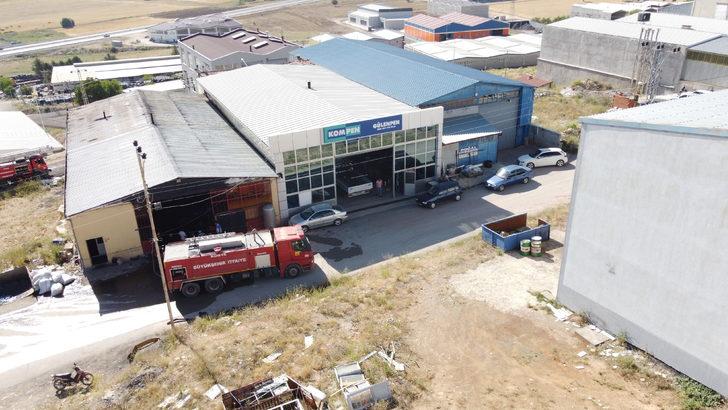 Konya'da silah fabrikasında çıkan yangın söndürüldü G1