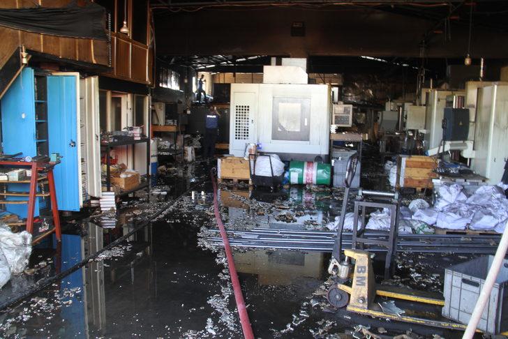 Konya'da silah fabrikasında çıkan yangın söndürüldü G3