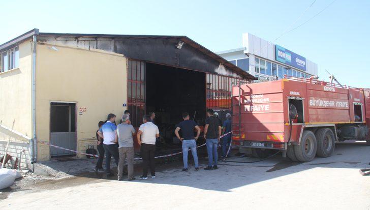 Konya'da silah fabrikasında çıkan yangın söndürüldü G4