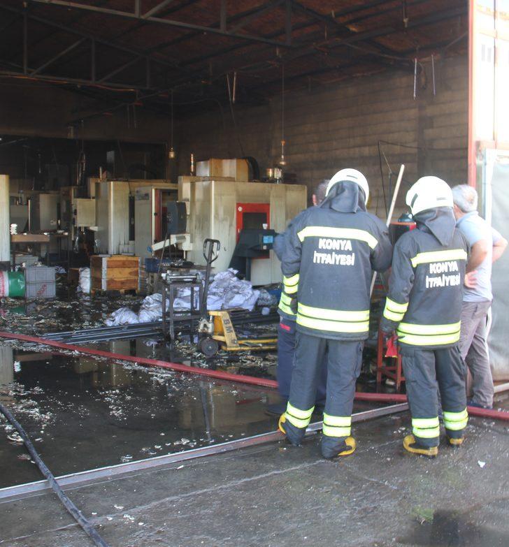 Konya'da silah fabrikasında çıkan yangın söndürüldü G5