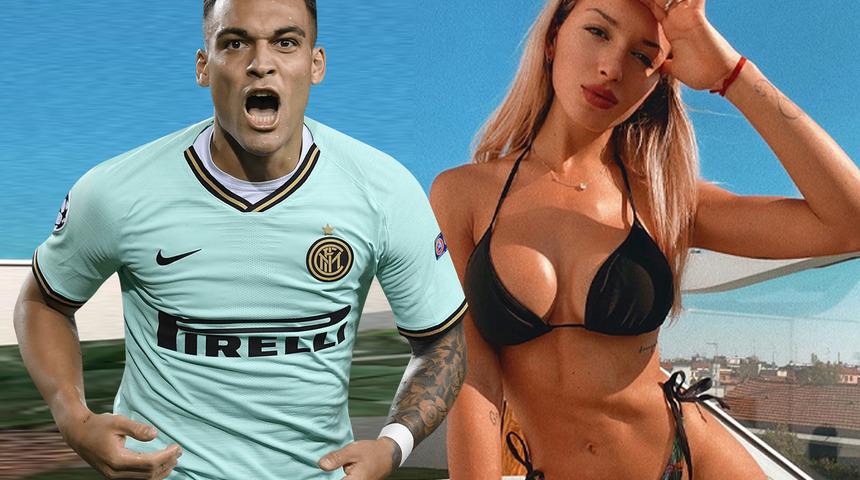 Lautaro Martinez'in sevgilisi Agustina Gandolfo, ortalığı kasıp kavurdu! Golcü oyuncuyu resmen sahadan sildi...