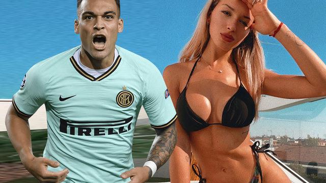 Lautaro Martinez'in sevgilisi Agustina Gandolfo, ortalığı kasıp kavurdu! Golcü oyuncuyu resmen sahadan sildi...