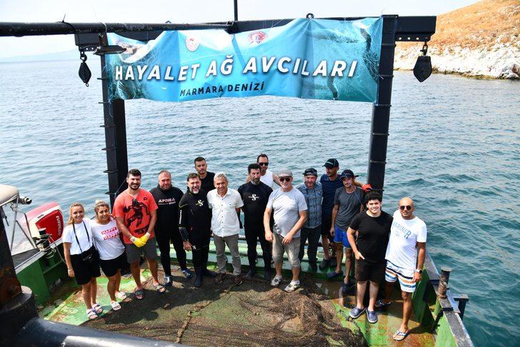 Marmara'dan 2 futbol sahası büyüklüğünde "hayalet ağ" çıkarıldı G1