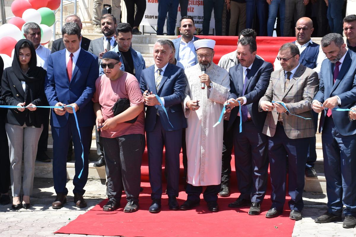 Diyanet İşleri Başkanı Erbaş, Şırnak'ta Kur'an kursunun a&ccedil;ılışını yaptı