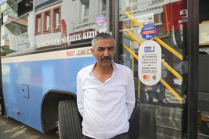 Freni boşalan özel halk otobüsü binaya çarptı G5