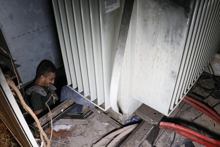 Adana'da kablo hırsızlığı zanlısı trafoda sıkışınca yakalandı G1