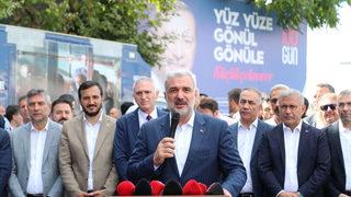 AK Parti'li ilçe belediye başkanlarından Küçükçekmece'de esnaf ziyaretleri