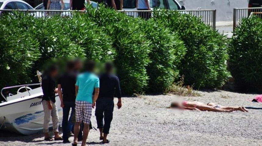 Bodrum'da sahil tacizcileri iş başı yaptı