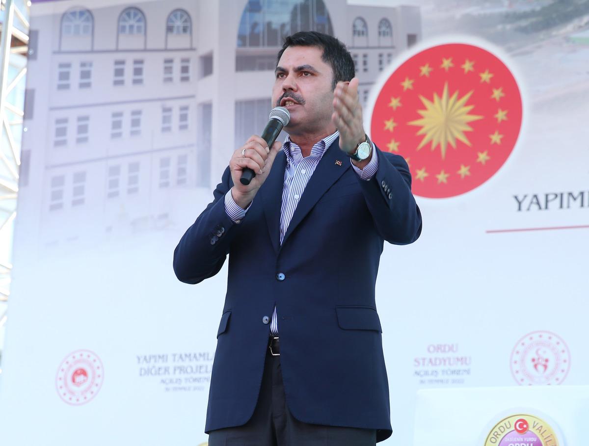 Bakan Kurum, Ordu'da toplu a&ccedil;ılış t&ouml;reninde konuştu: