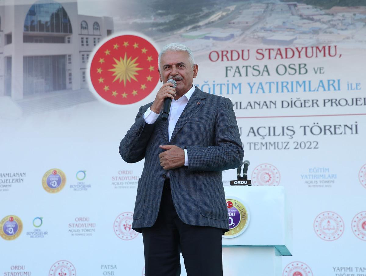AK Parti Genel Başkanvekili Yıldırım, Ordu'da toplu a&ccedil;ılış t&ouml;reninde konuştu: