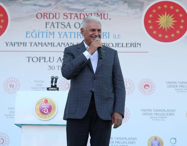 AK Parti Genel Başkanvekili Yıldırım, Ordu'da toplu açılış töreninde konuştu: G3
