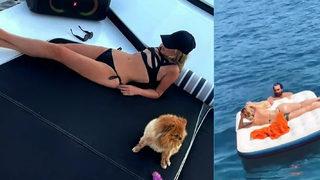 Seren Serengil'den deniz yatağında bikini şov! Kasıp kavurdu