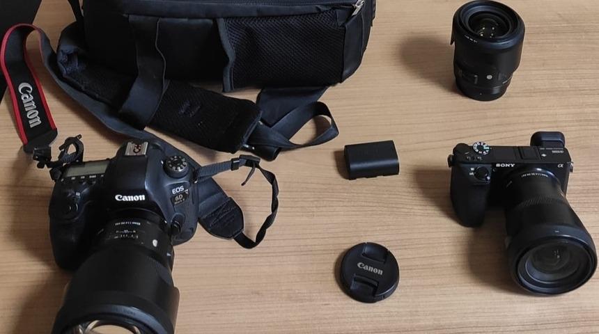 Kayseri'de fotoğraf makineleri çaldıkları iddiasıyla 2 şüpheli yakalandı