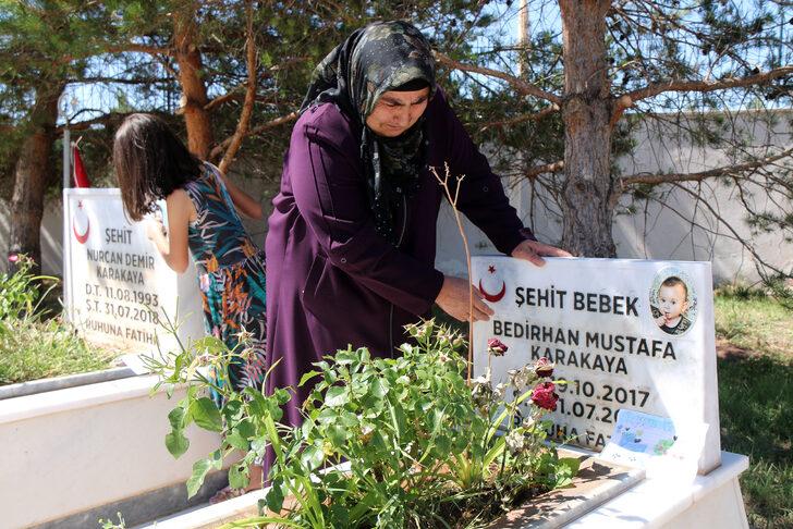 Teröristlerin katlettiği şehit Bedirhan bebek ve annesi Sivas'ta anıldı G4