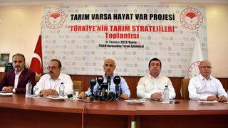 Bakan Kirişci, Bursa'da Türkiye'nin Tarım Stratejileri toplantısında konuştu:
